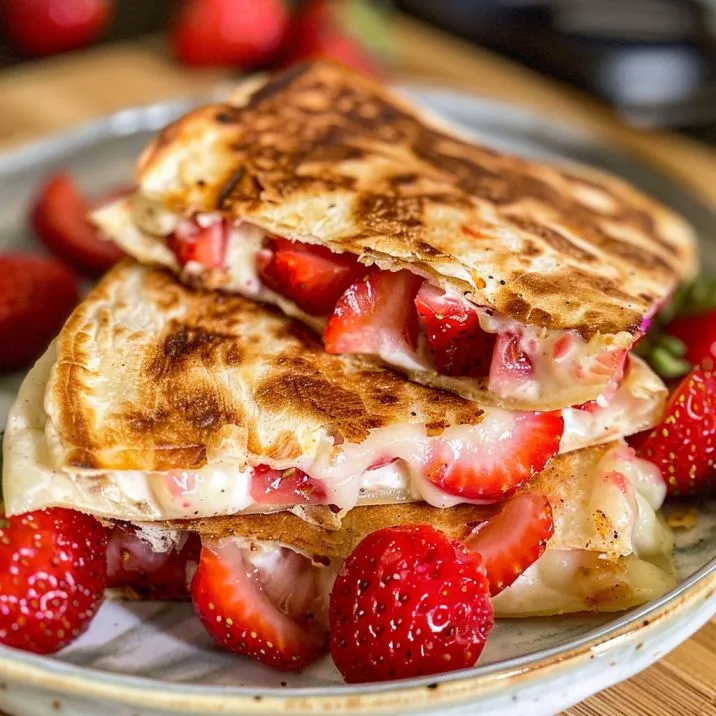 Strawberry Cheesecake Quesadillas