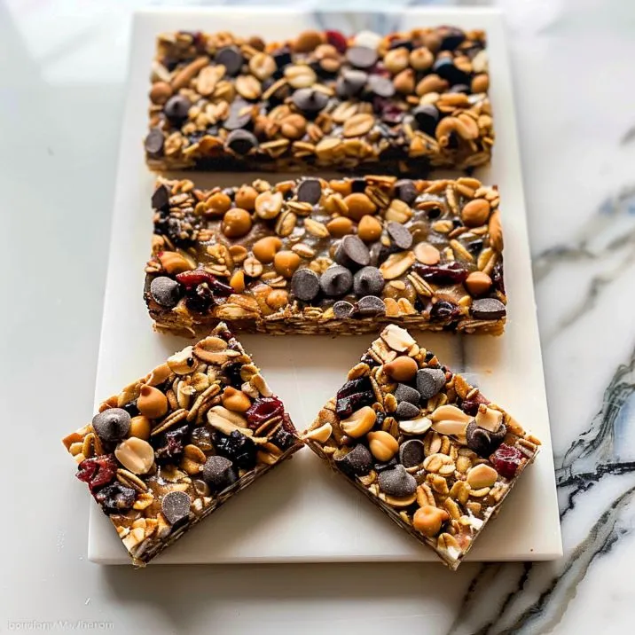 Peanut Butter Trail Mix Bars