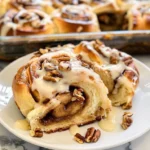 Baked Apple Pecan Cinnamon Rolls