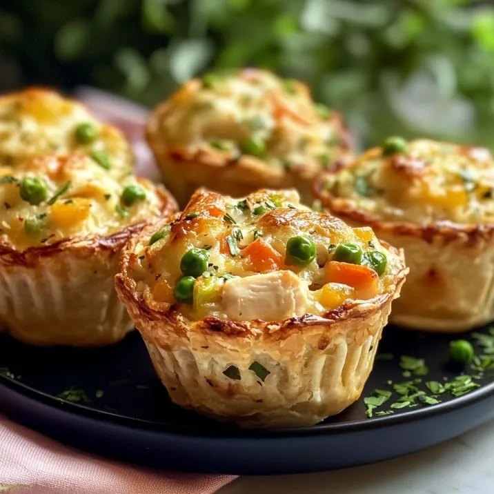 Mini Chicken Pot Pie Muffins