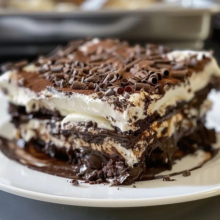 No Bake Chocolate Lasagna