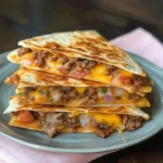 Bacon Cheeseburger Quesadillas