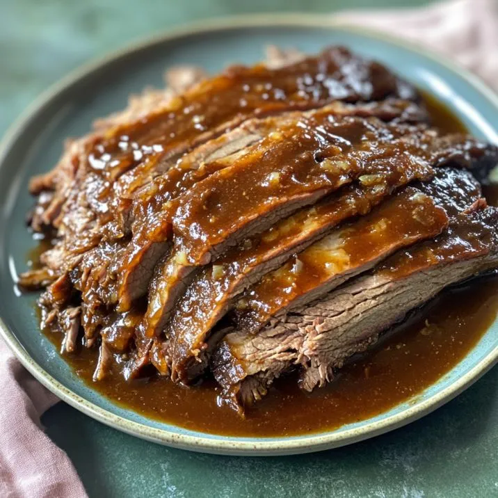 Slow Cooker Beef Brisket with BBQ Sauce